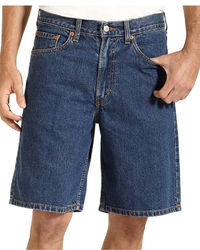 Levi's 550 Relaxed Fit Dark Stonewash Jean Shorts, $45 | Macy's | Lookastic