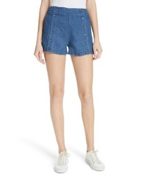 3x1 NYC Amy Button Front Denim Shorts