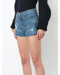 RE/DONE Distressed Detail Shorts