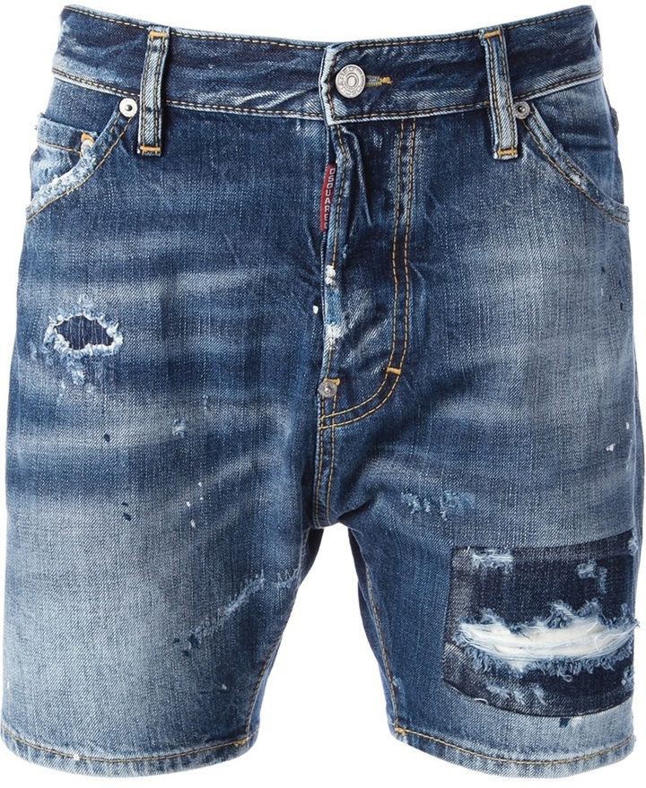 DSquared 2 Distressed Denim Shorts | Where to buy & how to wear