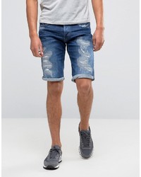 G Star G Star 3301 Tapered Shorts With Abrasions