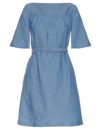 A.P.C. Positano Chambray Belted Dress