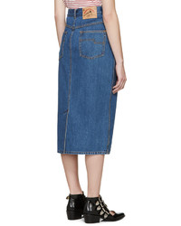 Marc Jacobs Blue Denim Skirt