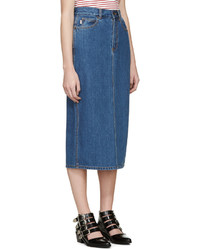 Marc Jacobs Blue Denim Skirt