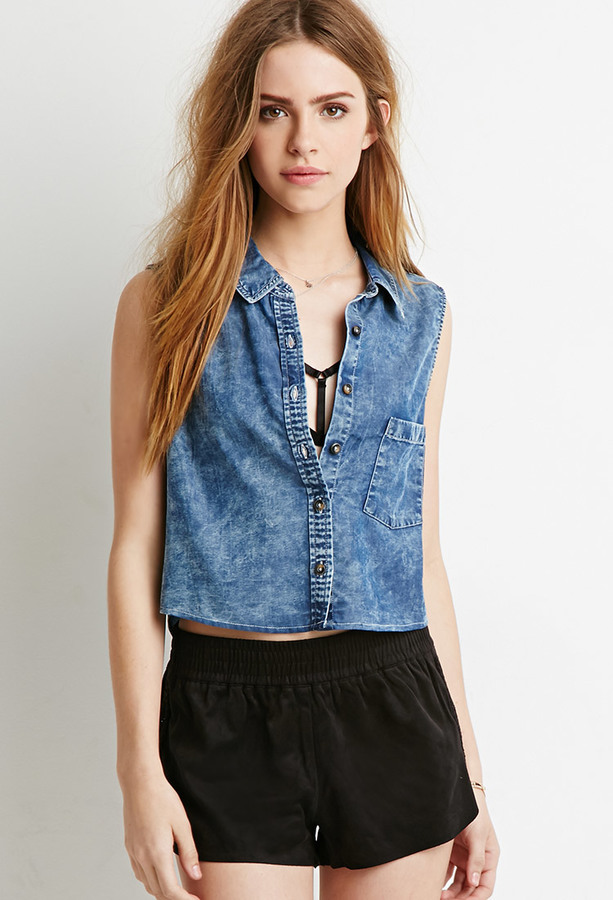 Forever 21 Denim Pocket Shirt | Where to buy & how to wear