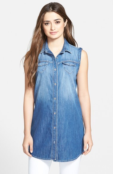 Buy Women's Summer Casual Loose Jean Denim Dress Plus Size Blue Denim Shirt  Short Sleeves Tunics, Dark Blue, Medium at Amazon.in