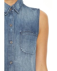 AG Jeans The Meadows Sleeveless Shirt Offshore