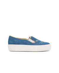 Charlotte Olympia Cool Cats Slip On Sneakers