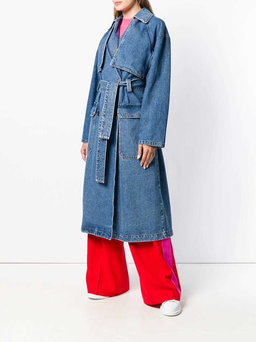 Msgm denim trench store coat