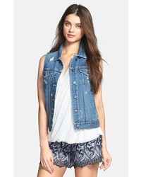 Vince Camuto Two By Destroyed Denim Vest