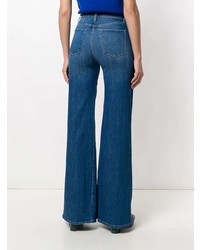Alice + Olivia Aliceolivia Buttoned Side Flared Jeans