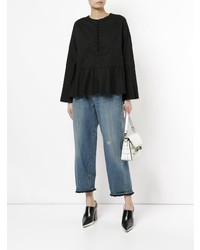 Undercover Cropped Wide Leg Jeans