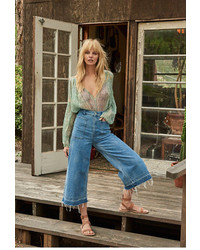 We The Free Dawn To Dusk Cropped Wide Leg By At Free People