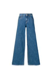 Andrea Ya'aqov Panelled Duo Tone Flared Jeans