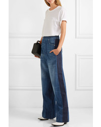 Golden Goose Deluxe Brand Sophie Paneled High Rise Wide Leg Jeans