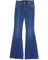Stella McCartney Washed Blue Denim Flared Jeans