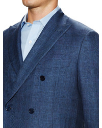 Belvest Double Breasted Plaid Sportcoat