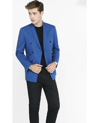 Blue Double Breasted Photographer Suit Jacket