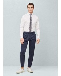 Mango Outlet Cotton Poplin Suit Trousers