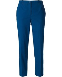 Jil Sander Navy Cropped Tailored Trousers