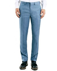 Topman Skinny Fit Blue Suit Pants