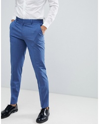 ASOS DESIGN Skinny Smart Trousers In Pale Blue