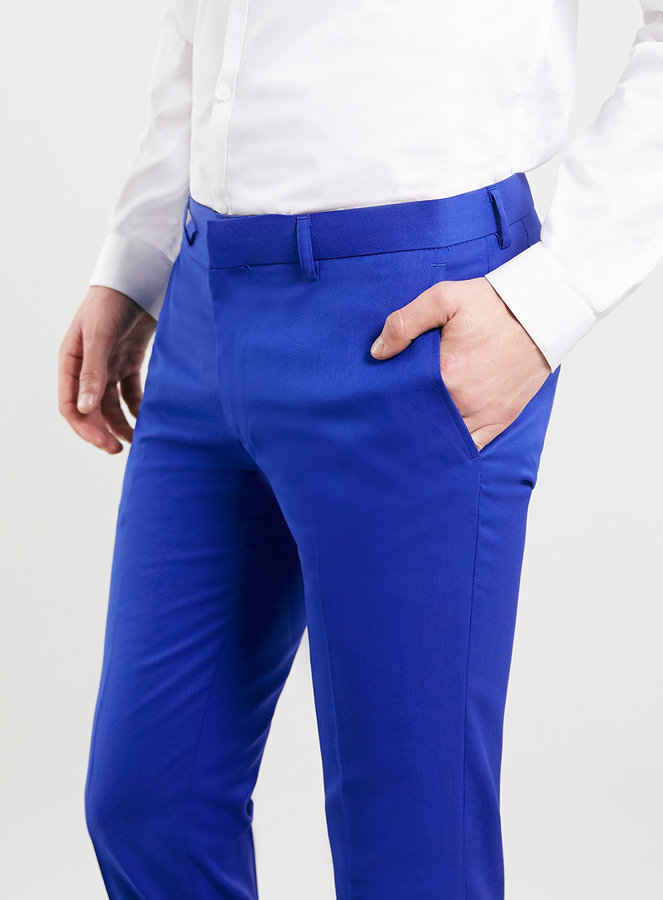 Cobalt Blue Suit Pants