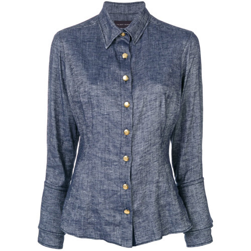 Talbot Runhof Buttoned Shirt, $340 | farfetch.com | Lookastic.com