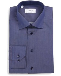 Eton Contemporary Fit Dot Dress Shirt