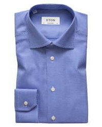 Eton Contemporary Fit Houndstooth Dress Shirt