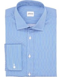Armani Collezioni Dress Stripe Shirt Blue