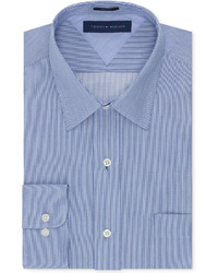 Tommy Hilfiger Easy Care Slim Fit Blue Stripe Dress Shirt