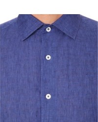 Frescobol Carioca Regular Fit Single Cuff Linen Shirt