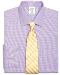Brooks Brothers Non Iron Madison Fit Houndstooth Dress Shirt