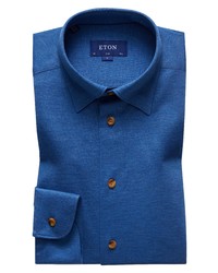 Eton Soft Collection Slim Fit Solid Dress Shirt