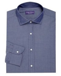 Ralph Lauren Purple Label Solid Regular Fit Dress Shirt