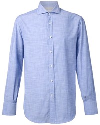 Brunello Cucinelli Spread Collar Oxford Shirt
