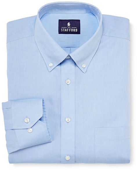 jcpenney Stafford Executive Non Iron Cotton Pinpoint Oxford Shirt, $50 |  jcpenney | Lookastic