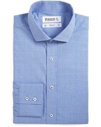 Maker & Company Tailored Fit Plaid Dress Shirt