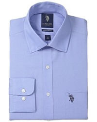 U.S. Polo Assn. Solid Broadcloth Semi Spread Collar Dress Shirt