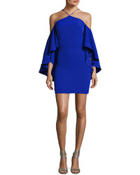 Milly Chelsea Cady Cocktail Dress Cobalt