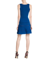 Carven Stretch Dress With Cut Out Detail