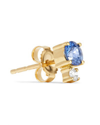 Jemma Wynne 18 Karat Gold Sapphire And Diamond Earring