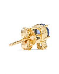 Jemma Wynne 18 Karat Gold Sapphire And Diamond Earring