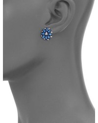 Dannijo Axis Crystal Stud Earrings
