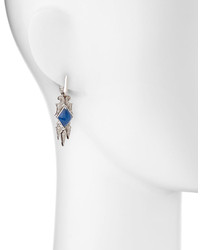 Stephen Webster Blue Agate Diamond Spike Drop Earrings