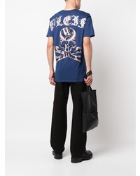 Philipp Plein Skullbones Sequin Embellished T Shirt