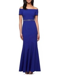 Alex Evenings Embellished Stretch Mermaid Gown