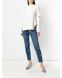 Liu Jo Embellished Cropped Jeans