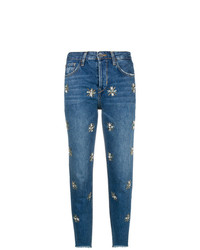 Liu Jo Embellished Cropped Jeans